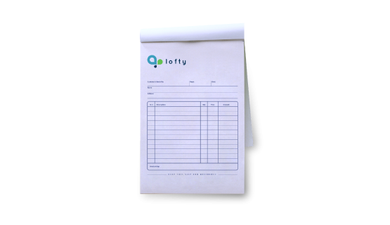 custom printing services for Bill Books