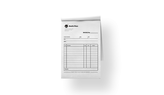 custom printing services for Bill Books