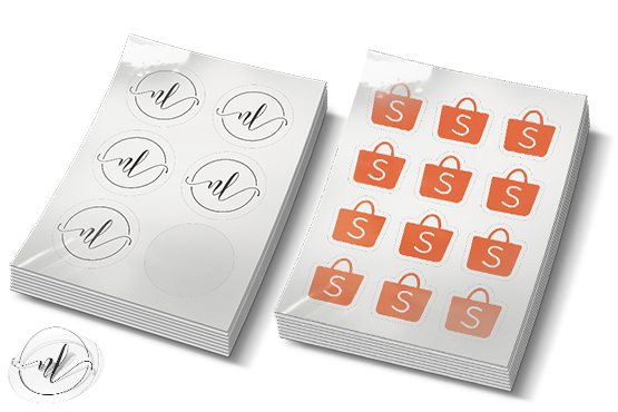 custom printing services for Clear Sticker Sheets