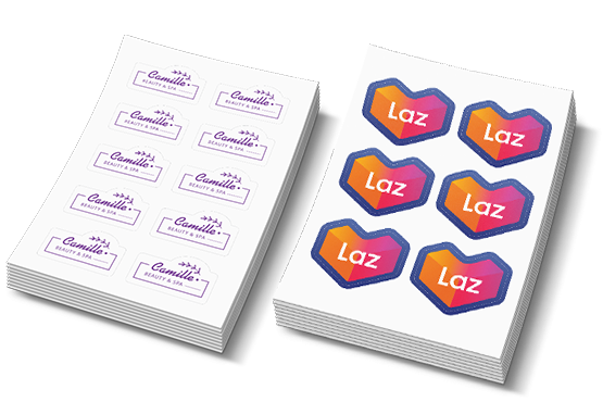 custom printing services for Die Cut Sticker Sheets