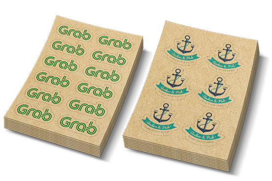 custom printing services for Kraft Sticker Sheets