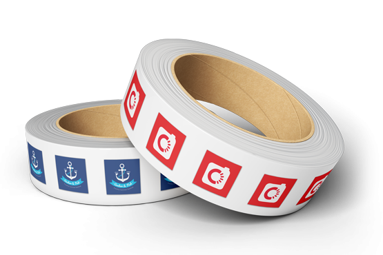 custom printing services for Square Sticker Roll