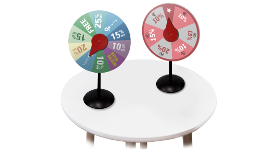 custom printing services for Table-Top Wheel Of Fortune