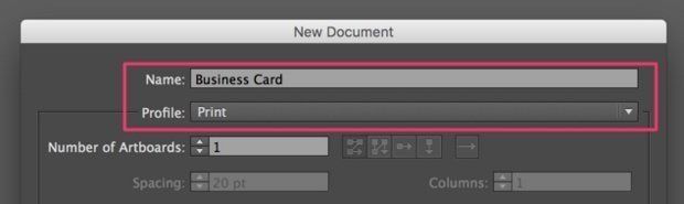 Give your file a name and select the profile Give your file a name and select the profile