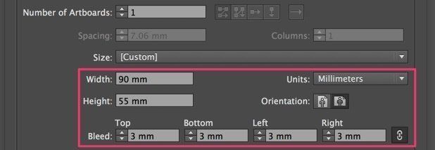 Set format and bleed for your artwork Set format and bleed for your artwork